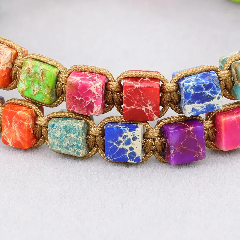 PUERLE Natural Serpentine Jade Bracelets Unisex-4