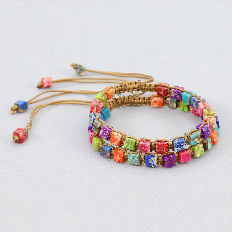 PUERLE Natural Serpentine Jade Bracelets Unisex-3
