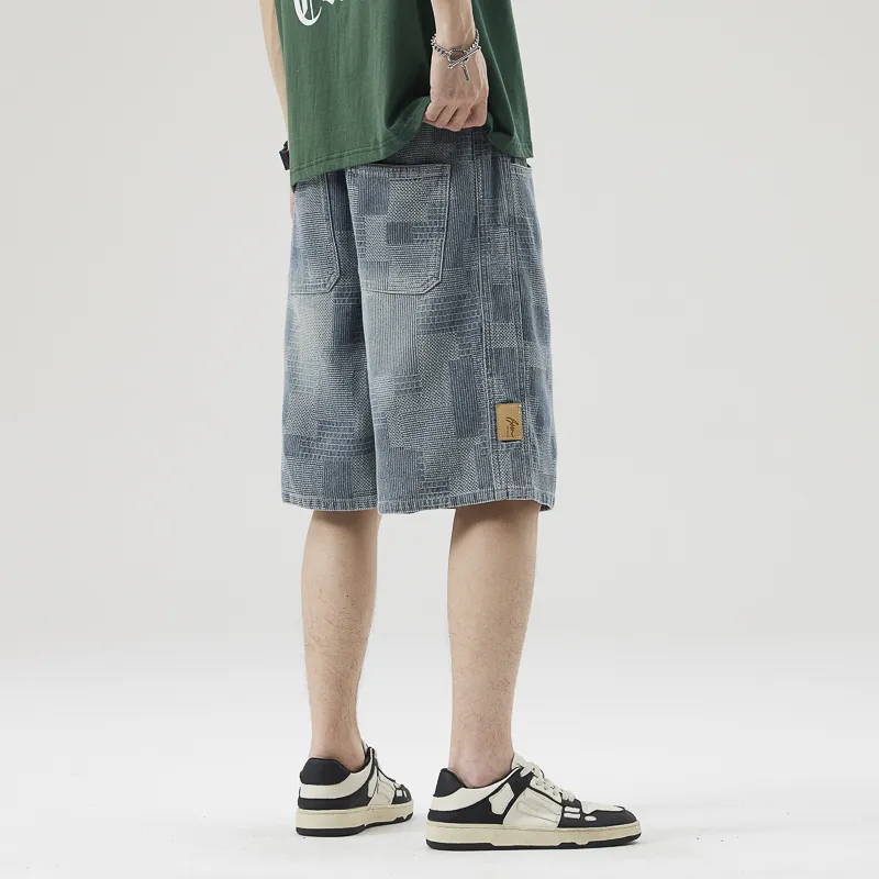 M-MAICCO Denim Shorts Men Blue-5