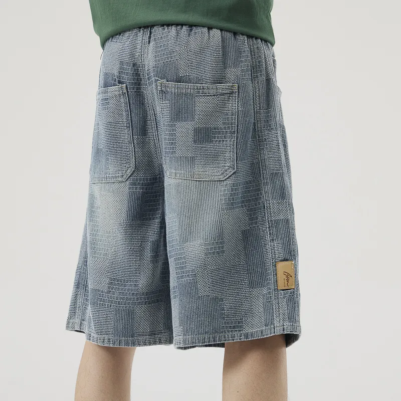 M-MAICCO Denim Shorts Men Blue-6