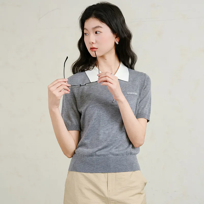 SNOWFORTE Polo Shirt Women's Gray-4