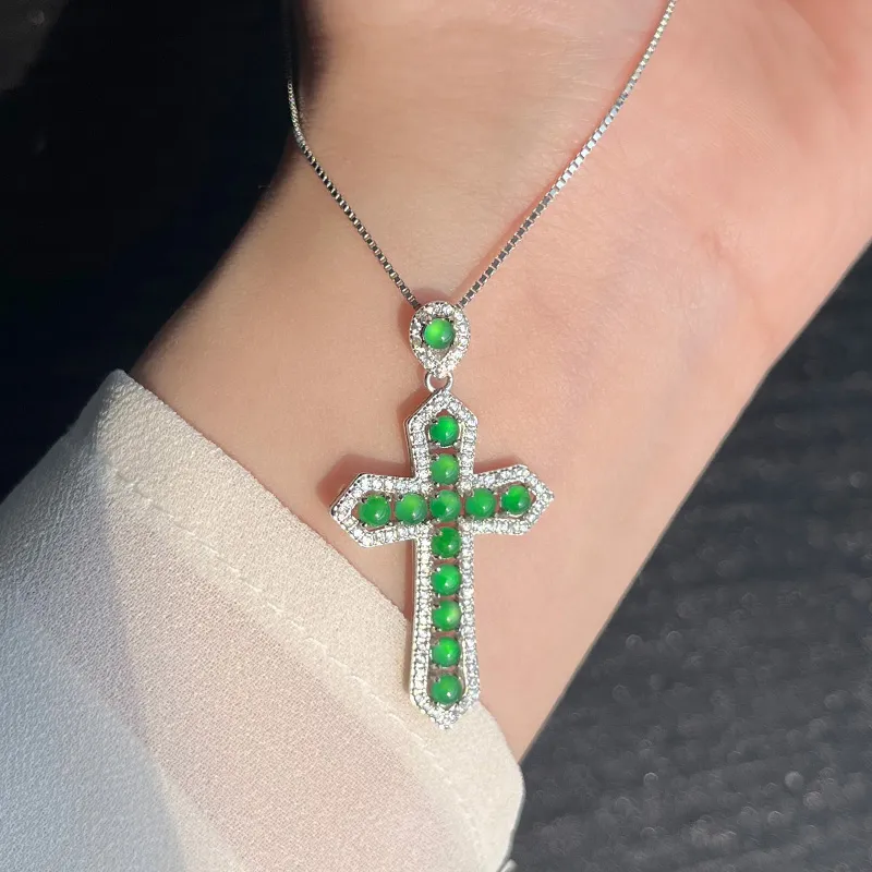 MUXIYUAN Glass Type Jade Necklaces Unisex-1