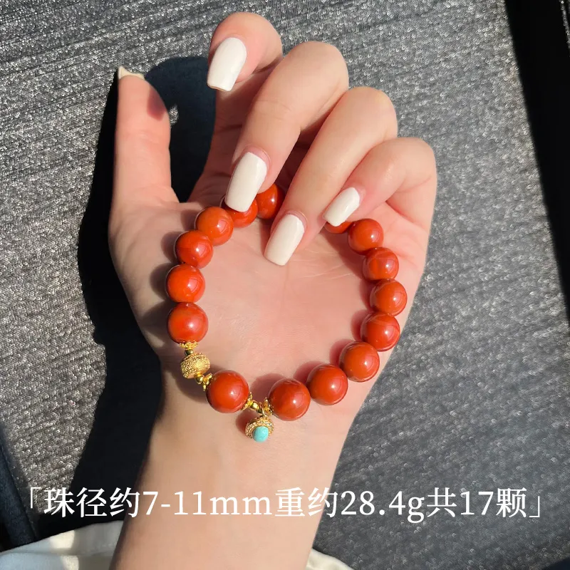 MUXIYUAN Southern Red Agate Bracelets Women's-5