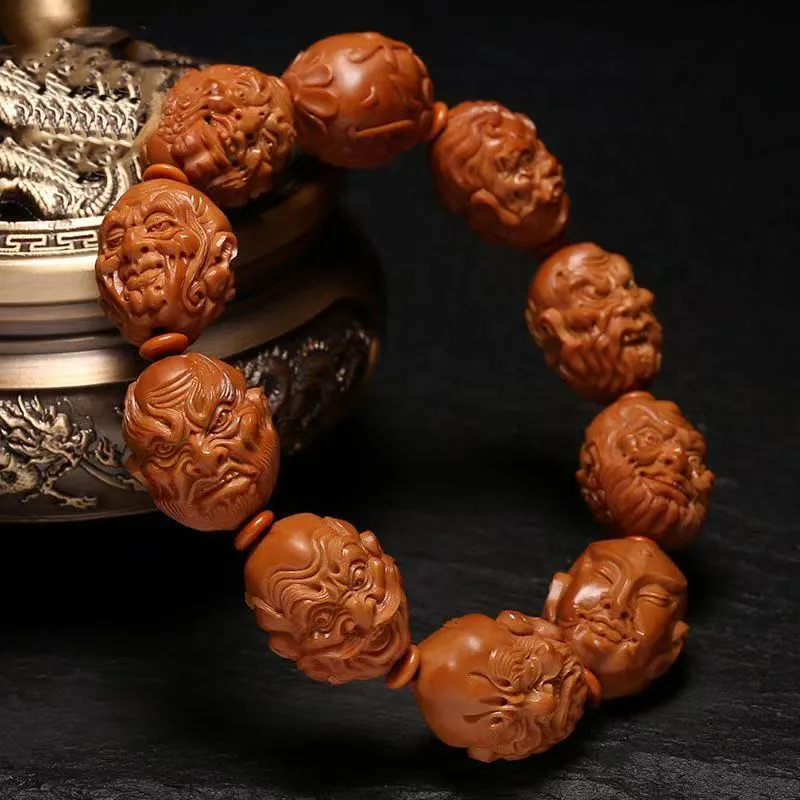 JIYAO Olive Pit Bracelets Unisex-3