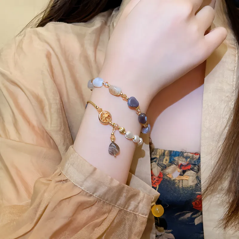 JIYAO Colored Glaze Bracelets Women's-2