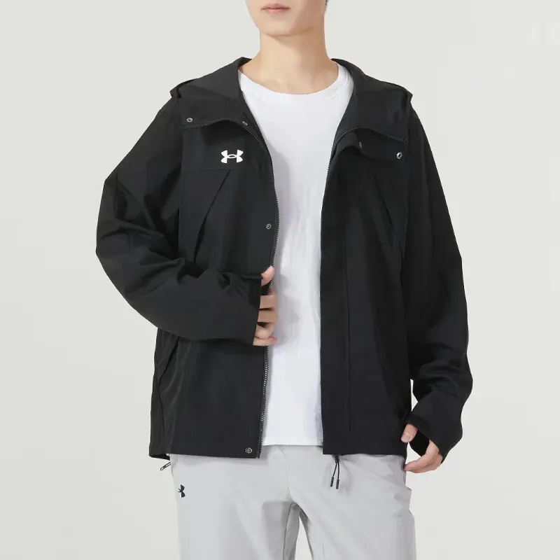 Under Armour Jackets Coats Men's Black Comes With Necklace-2