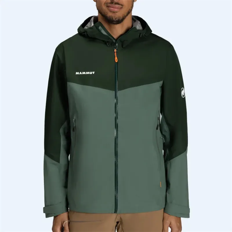 MAMMUT Convey Tour HS Windbreaker Jackets Unisex Forest Green+Comes With Necklace-2