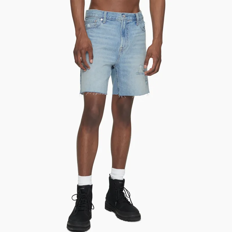 Calvin Klein Denim Shorts Men Light Blue-2