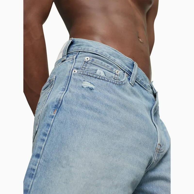 Calvin Klein Denim Shorts Men Light Blue-4