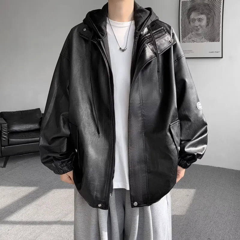 TIMD Leather Jackets Unisex Black-2