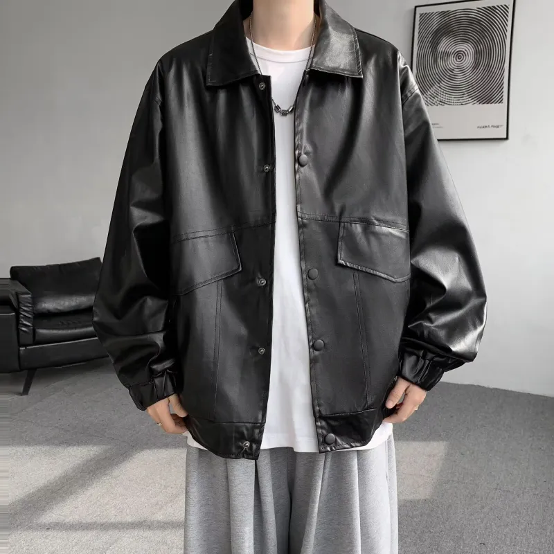 TIMD Leather Jackets Unisex Black-4