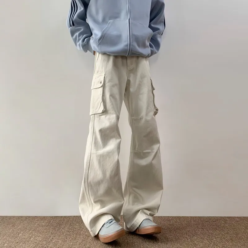 TIMD Casual Pants Men White-2