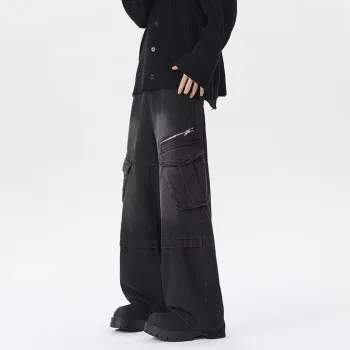 TIMD Jeans Men Black Gray Color
