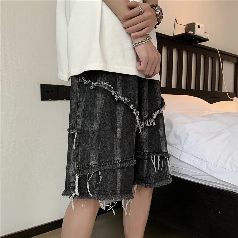 TIMD Denim Shorts Unisex Black-3
