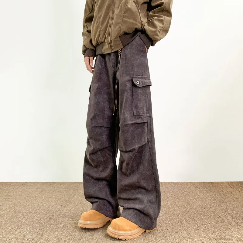 TIMD Casual Pants Men's Black Gray Color-3