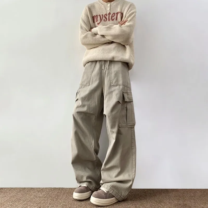 TIMD Casual Pants Men's Apricot-4