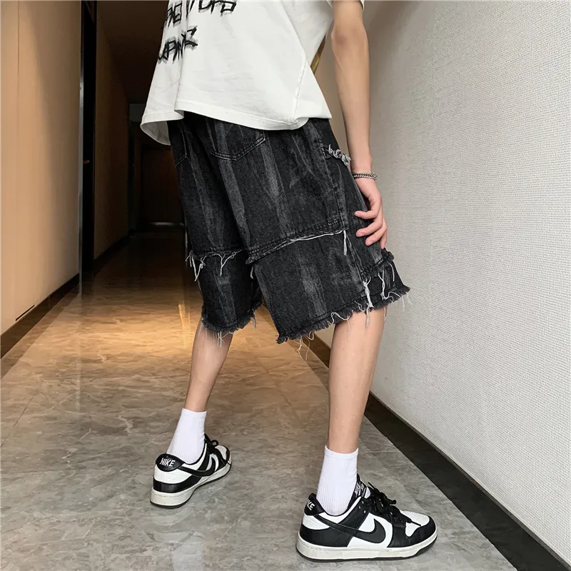 TIMD Denim Shorts Unisex Black-4