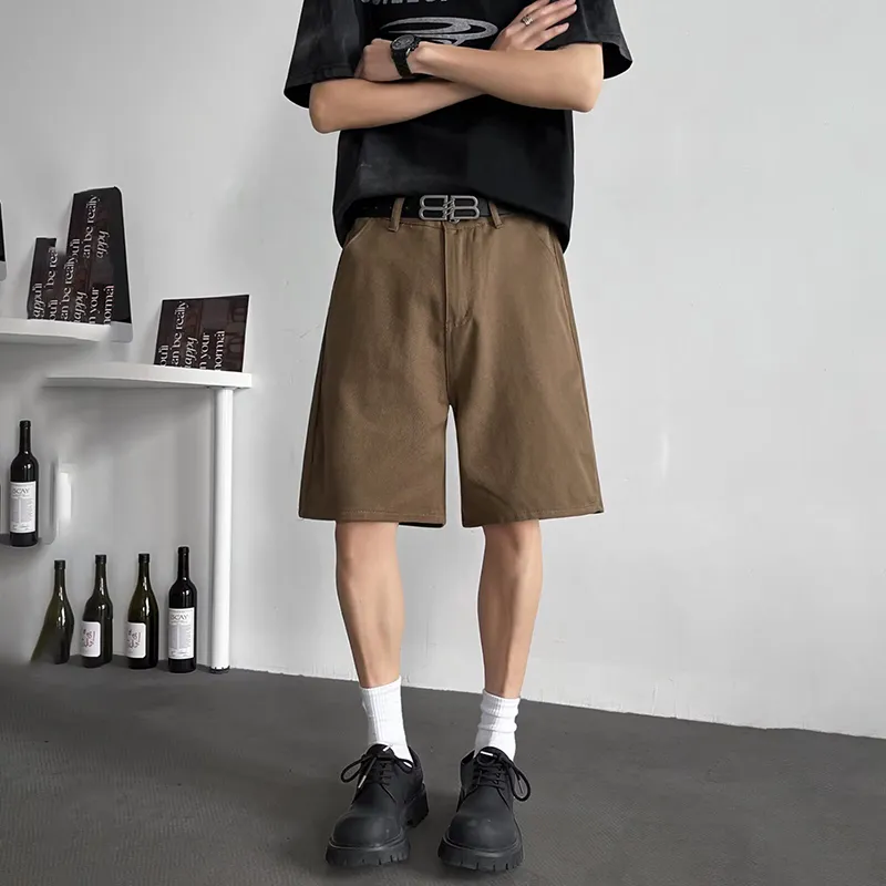 TIMD Denim Shorts Men Brown-3