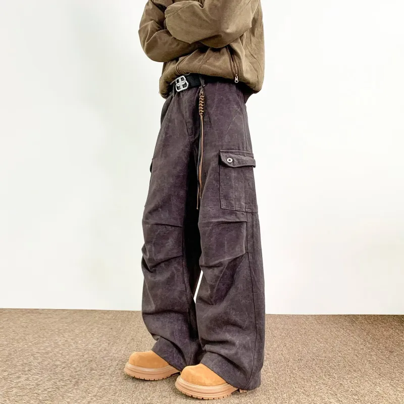 TIMD Casual Pants Men's Black Gray Color-4