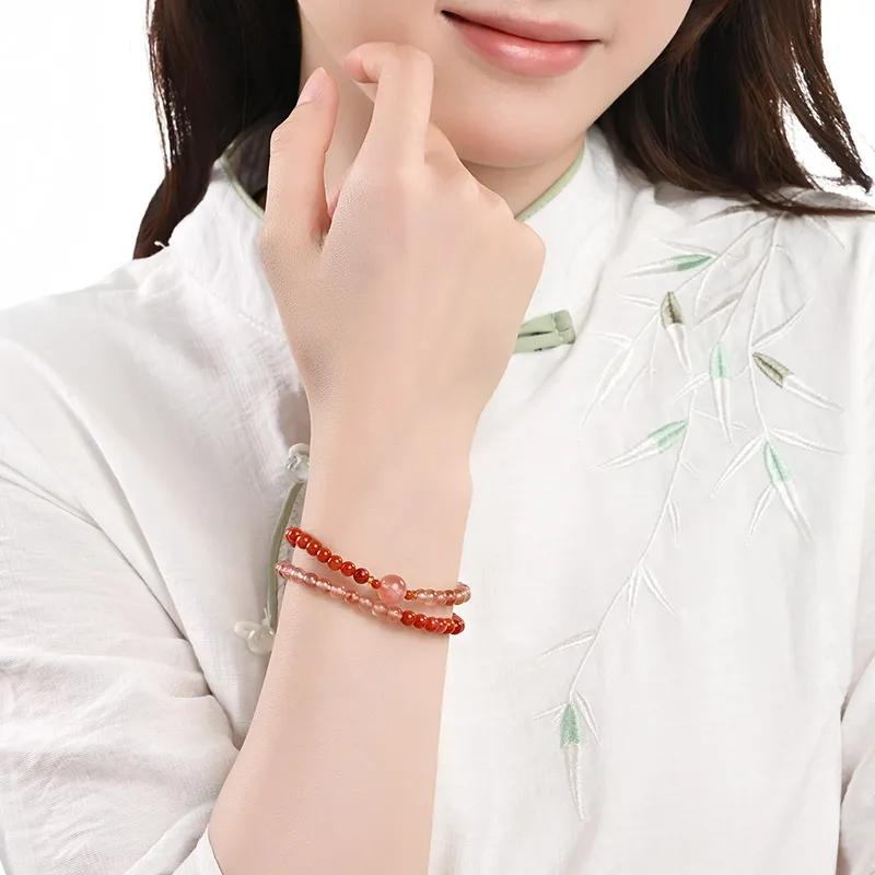 Phoenisess Southern Red Agate Bracelets Unisex-6