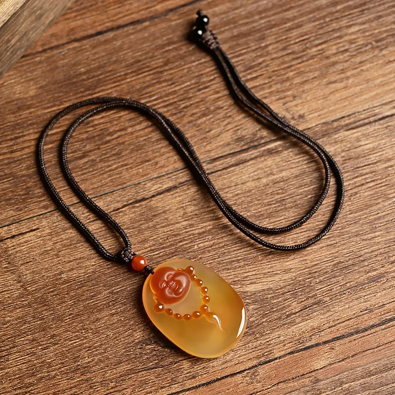 Phoenisess Chalcedony Necklaces Unisex-4