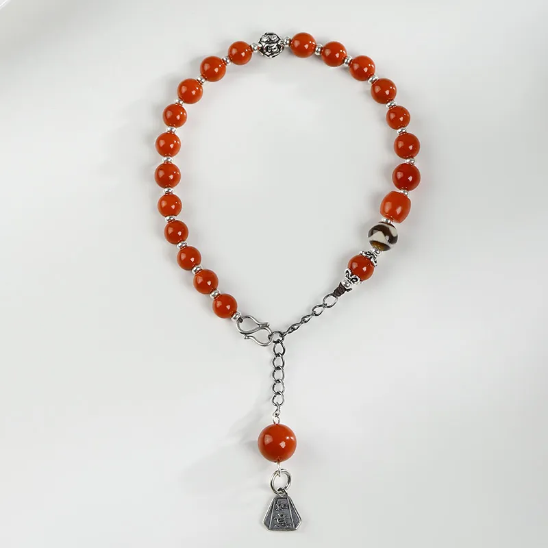 Phoenisess Southern Red Agate Bracelets Women's-3