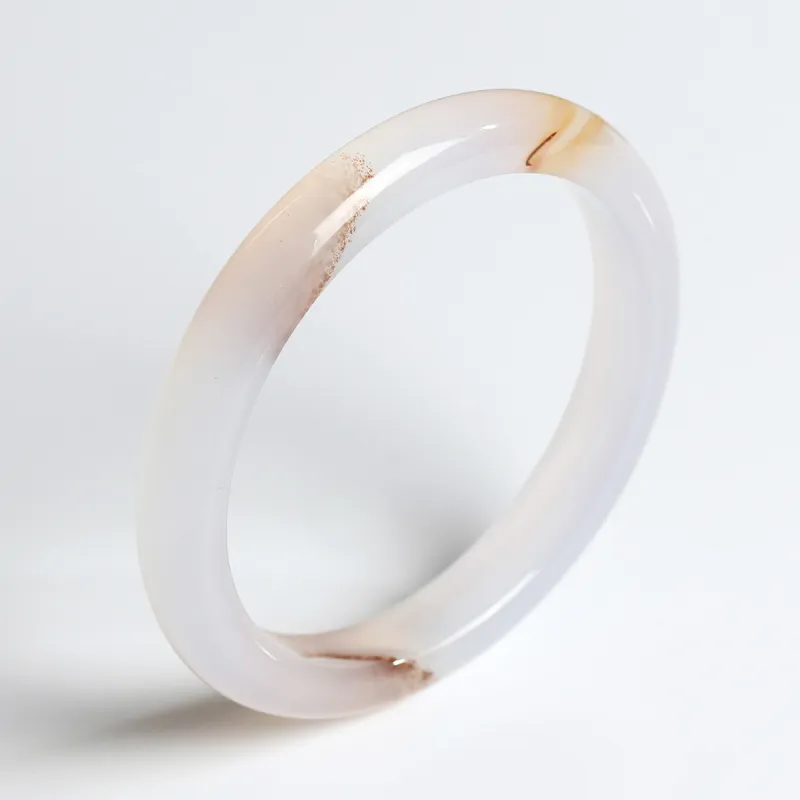 Phoenisess Natural Chalcedony Bangles Women's-1