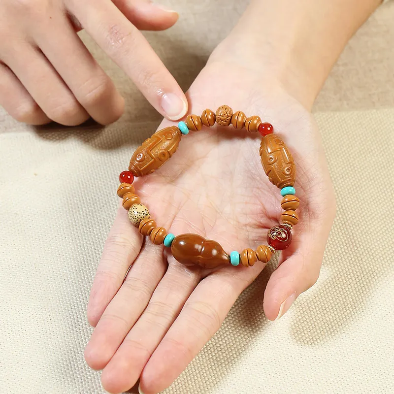 Phoenisess Olive Pit Bracelets Unisex-4