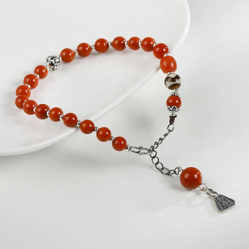 Phoenisess Southern Red Agate Bracelets Women's-2