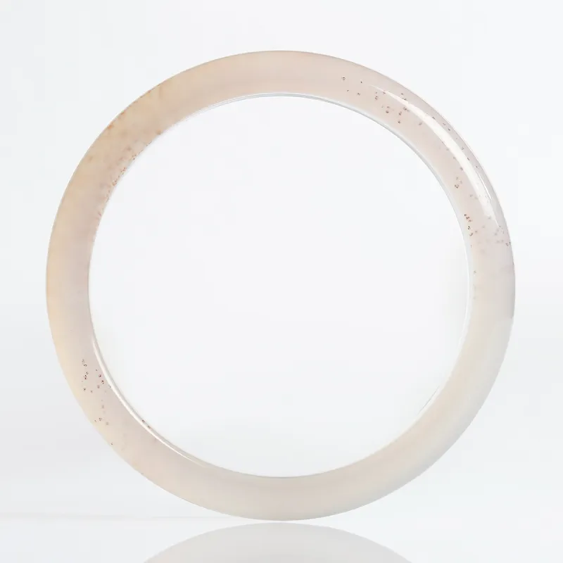 Phoenisess Natural Chalcedony Bangles Women's-15