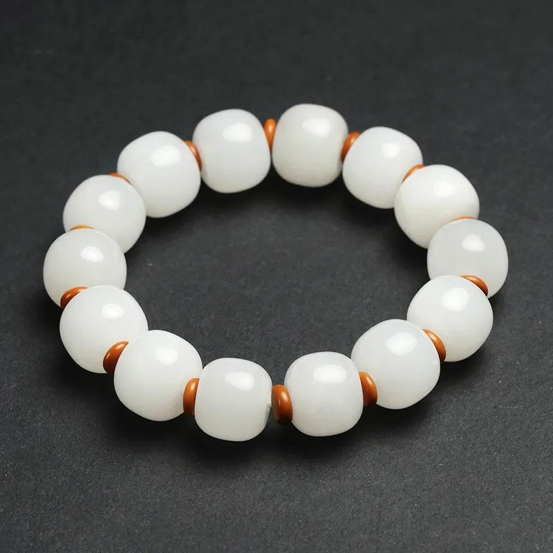 Phoenisess Golden Silk Jade Bracelets Men's-1