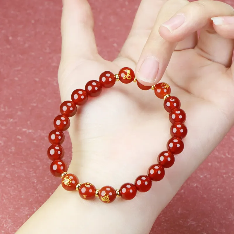 Phoenisess Agate Bracelets Unisex-69