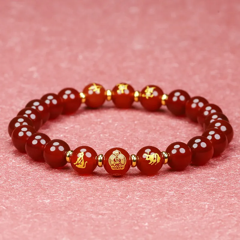 Phoenisess Agate Bracelets Unisex-72