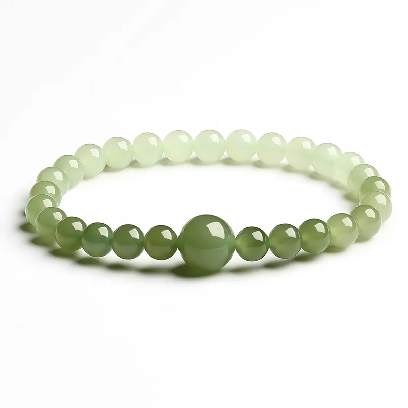 Phoenisess Hetian Jade Pale Greenish White Jade Unisex-5