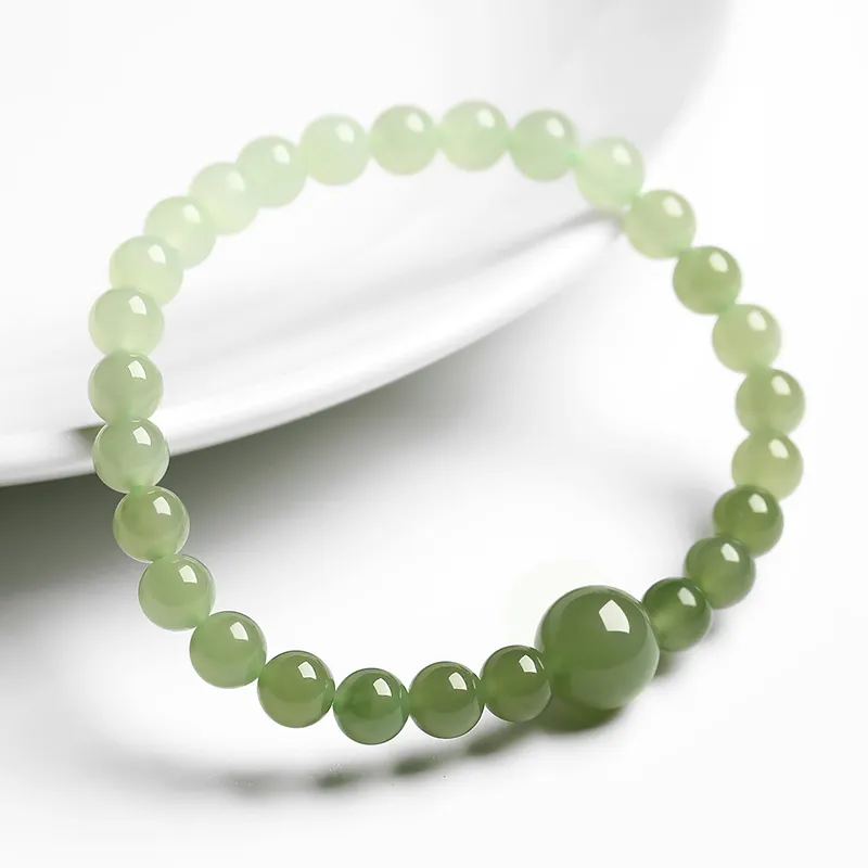 Phoenisess Hetian Jade Pale Greenish White Jade Unisex-2