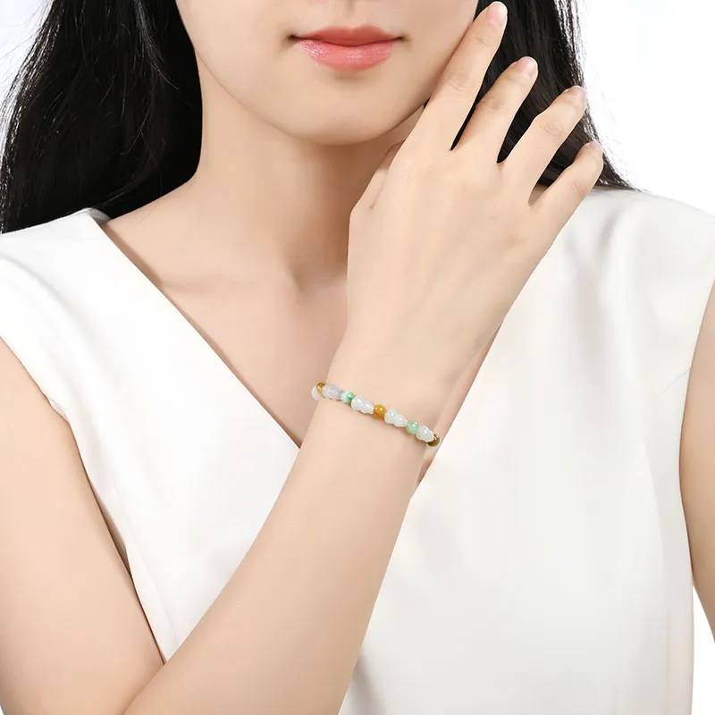 Phoenisess Bean Type Jadeite Bracelets Women's-2