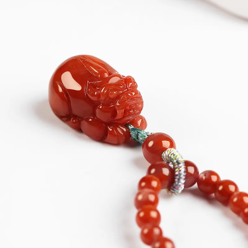 Phoenisess Southern Red Agate Necklaces Unisex-2