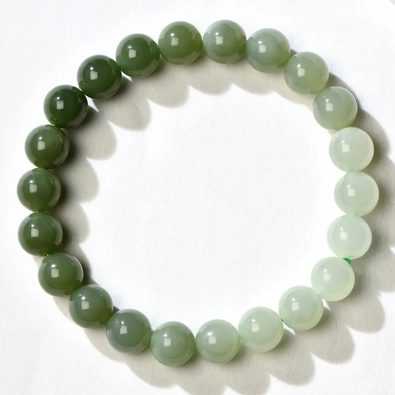 Phoenisess Bracelets Pale Greenish White Jade Women's-9