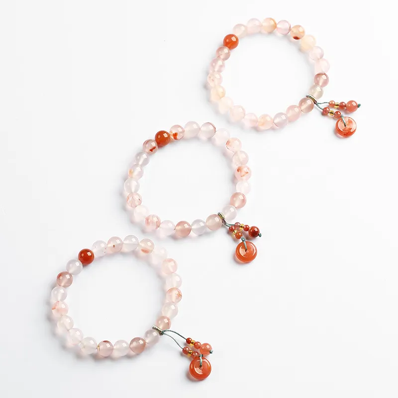 Phoenisess Southern Red Agate Bracelets Unisex-4