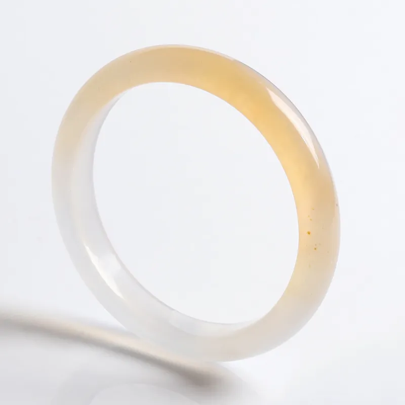 Phoenisess Natural Chalcedony Bangles Women's-1