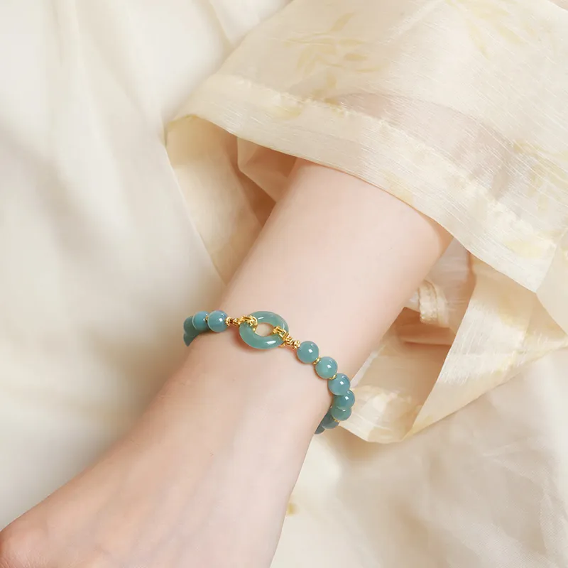 Phoenisess Glutinous Jade Bracelets Women's-6