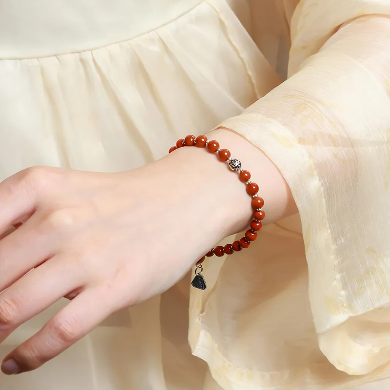 Phoenisess Southern Red Agate Bracelets Women's-6