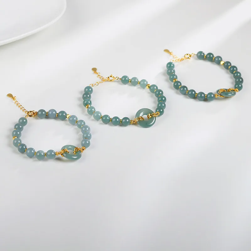 Phoenisess Glutinous Jade Bracelets Women's-5