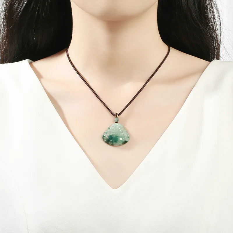 Phoenisess Glutinous Jade Necklaces Women's-18