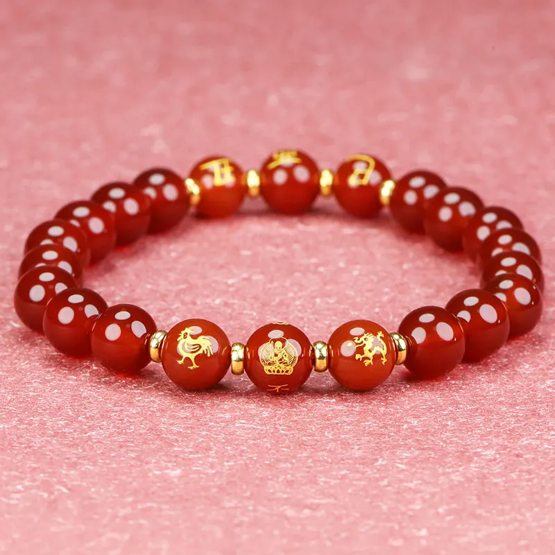 Phoenisess Agate Bracelets Unisex-65