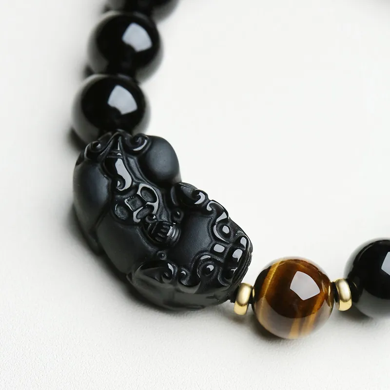 Phoenisess Obsidian Bracelets Unisex-5