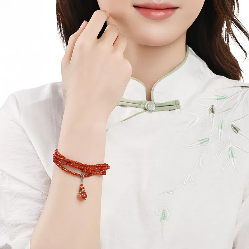 Phoenisess Southern Red Agate Bracelets Unisex-5