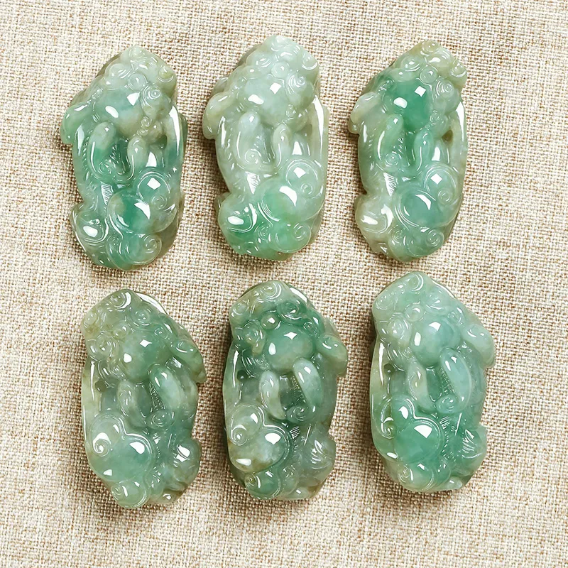 Phoenisess Glutinous Jade Jadeite Necklaces Unisex-4
