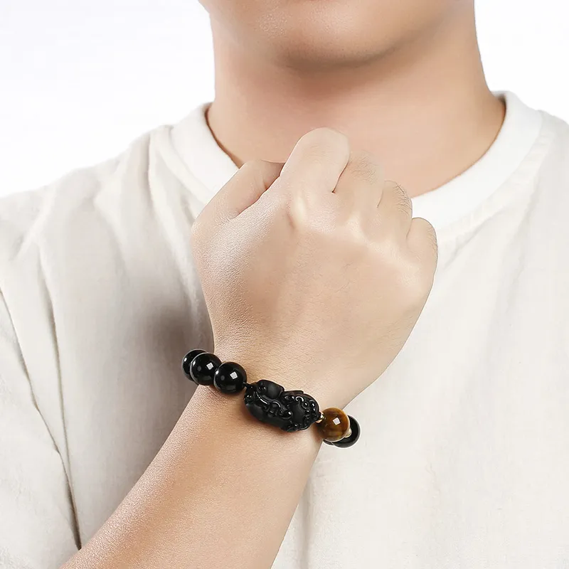 Phoenisess Obsidian Bracelets Unisex-13