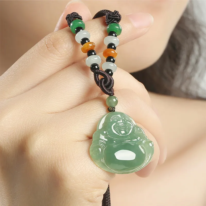 Phoenisess Glutinous Jade Necklaces Women's-30